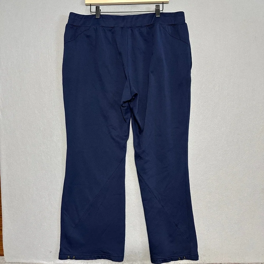 Nike Team Fit Dry Navy Blue Track Pants 3XL Athletic Training Snap Hem Mens